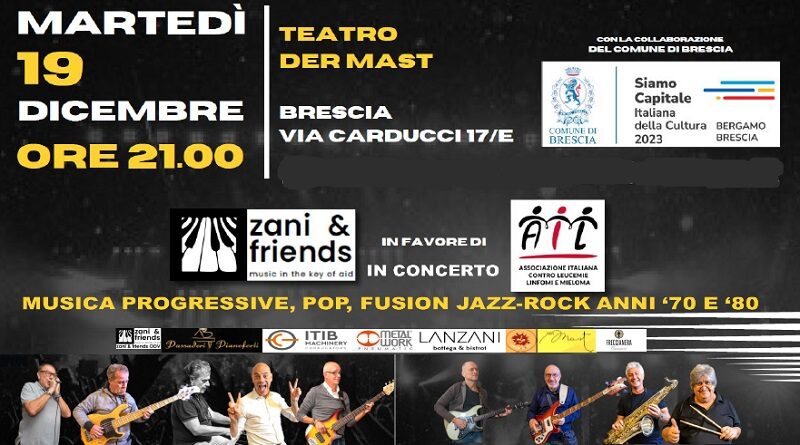 Zani&Friends per AIL, un concerto all'insegna della solidarietà