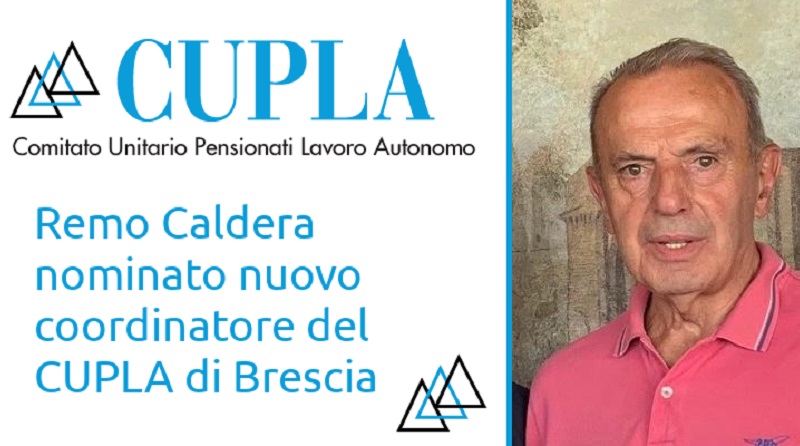 Cupla Brescia: Remo Caldera nominato nuovo coordinatore del Cupla Brescia. Il presidente di Anap Confartigianato in carica per i prossimi due anni