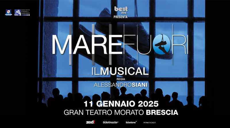Al Gran Teatro Morato arriva "Mare Fuori - Il Musical". Appuntamento in calendario per l'11 gennaio