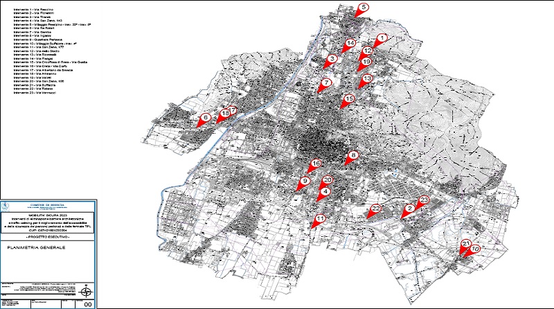 Mobilità Sicura 2023: al via i lavori del progetto per la messa in sicurezza di elementi cardine per la mobilità pedonale e ciclabile