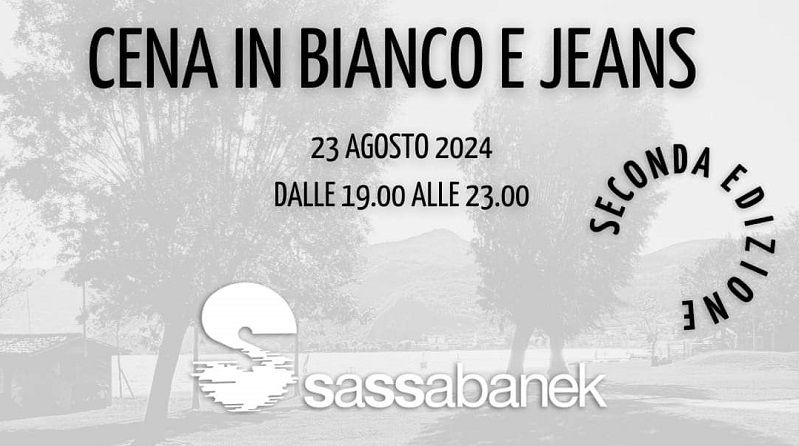 Sassabanek Iseo: ritorna la cena in bianco e jeans