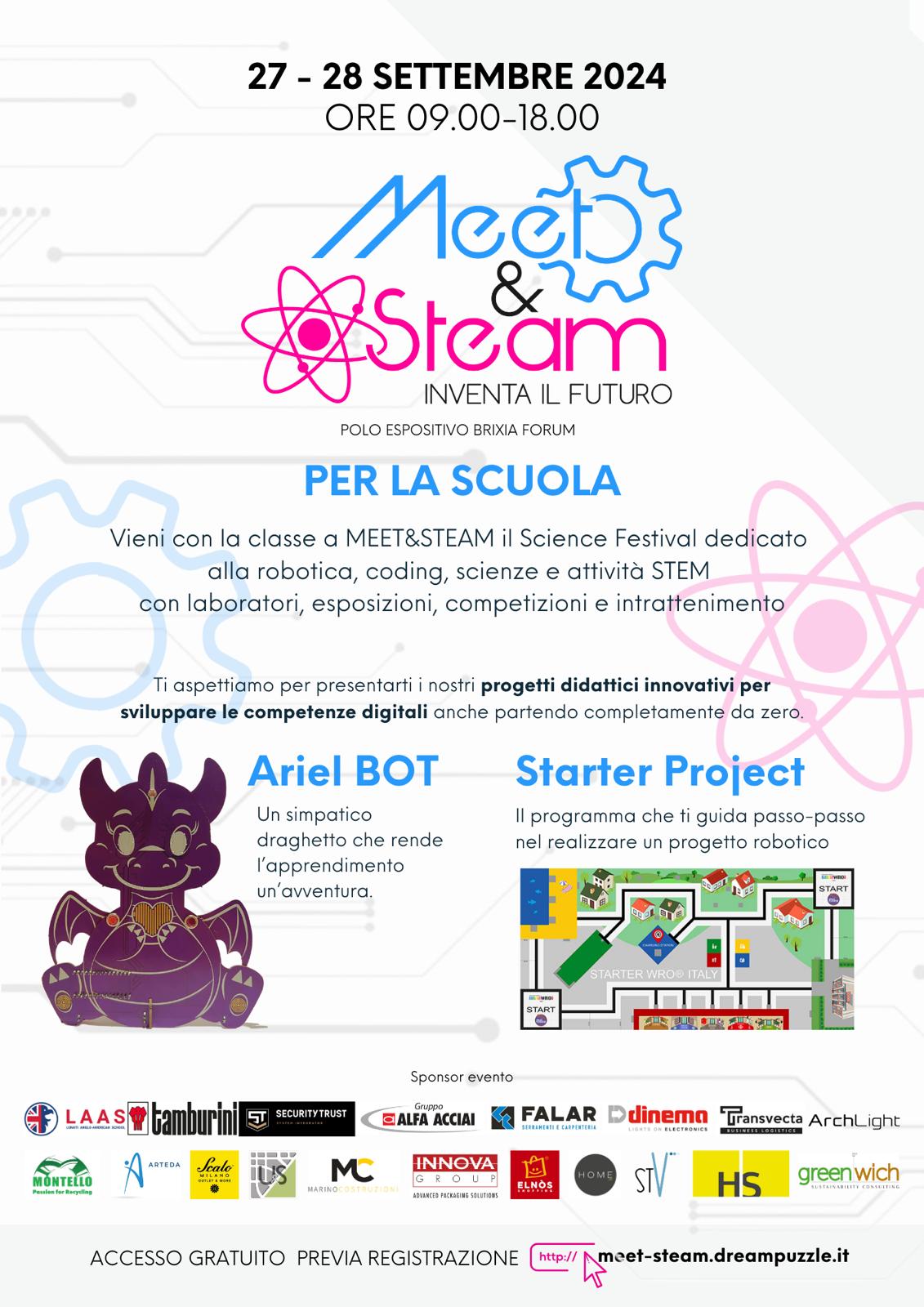 Meet&Steam, DreamPuzzle porta per la prima volta in Italia la tappa internazionale della competizione mondiale di robotica