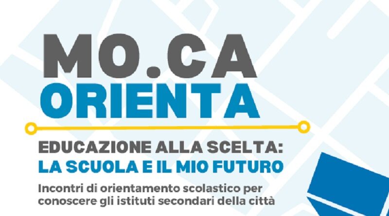 Torna Mo.Ca oriente per studenti e famiglie della secondaria di primo grado