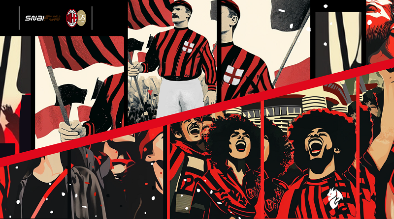 Ac Milan e Snaifun celebrano i 125 anni del club con un murale scelto dai tifosi