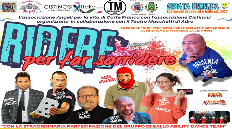 Ridere per far sorridere: tutto pronto per l'evento che fa incontrare cabaret e solidarietà