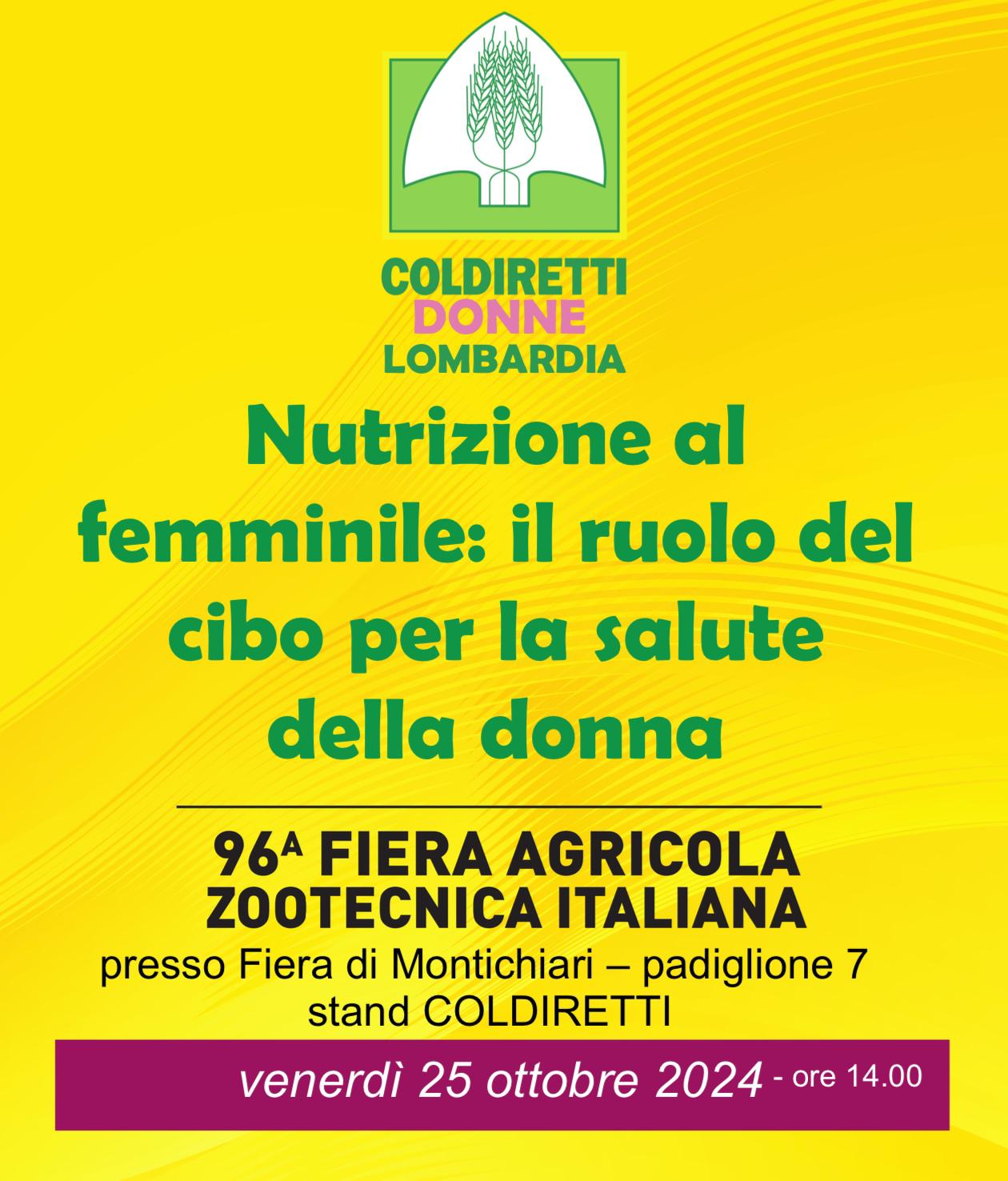 Coldiretti: Nutrizione al femminile, il ruolo del cibo per la salute della donna