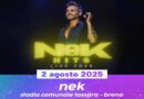 Vallecamonica Summer Music: il 2 agosto NEK HITS live 2025!