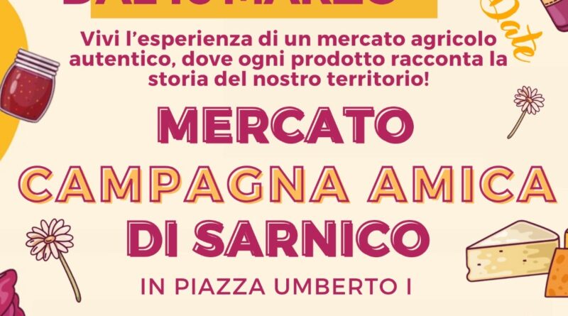 A Sarnico arriva il Mercato di Campagna Amica